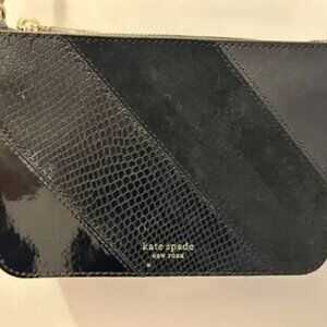 Kate Spade, Black Evening Bag, Mixed Textile